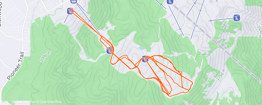 Map of the activity, Lunch Alpine Ski