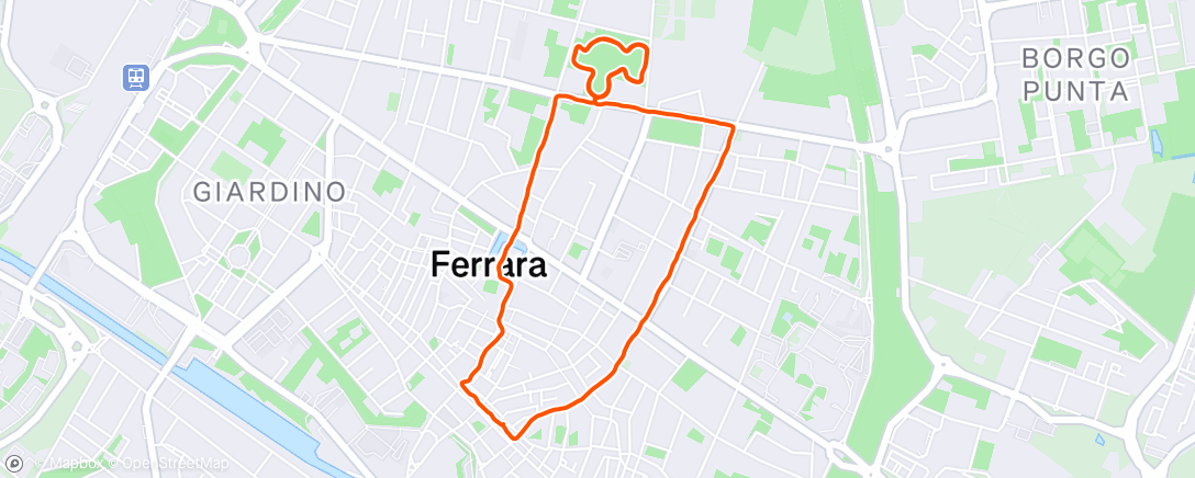 Map of the activity, Morning Run