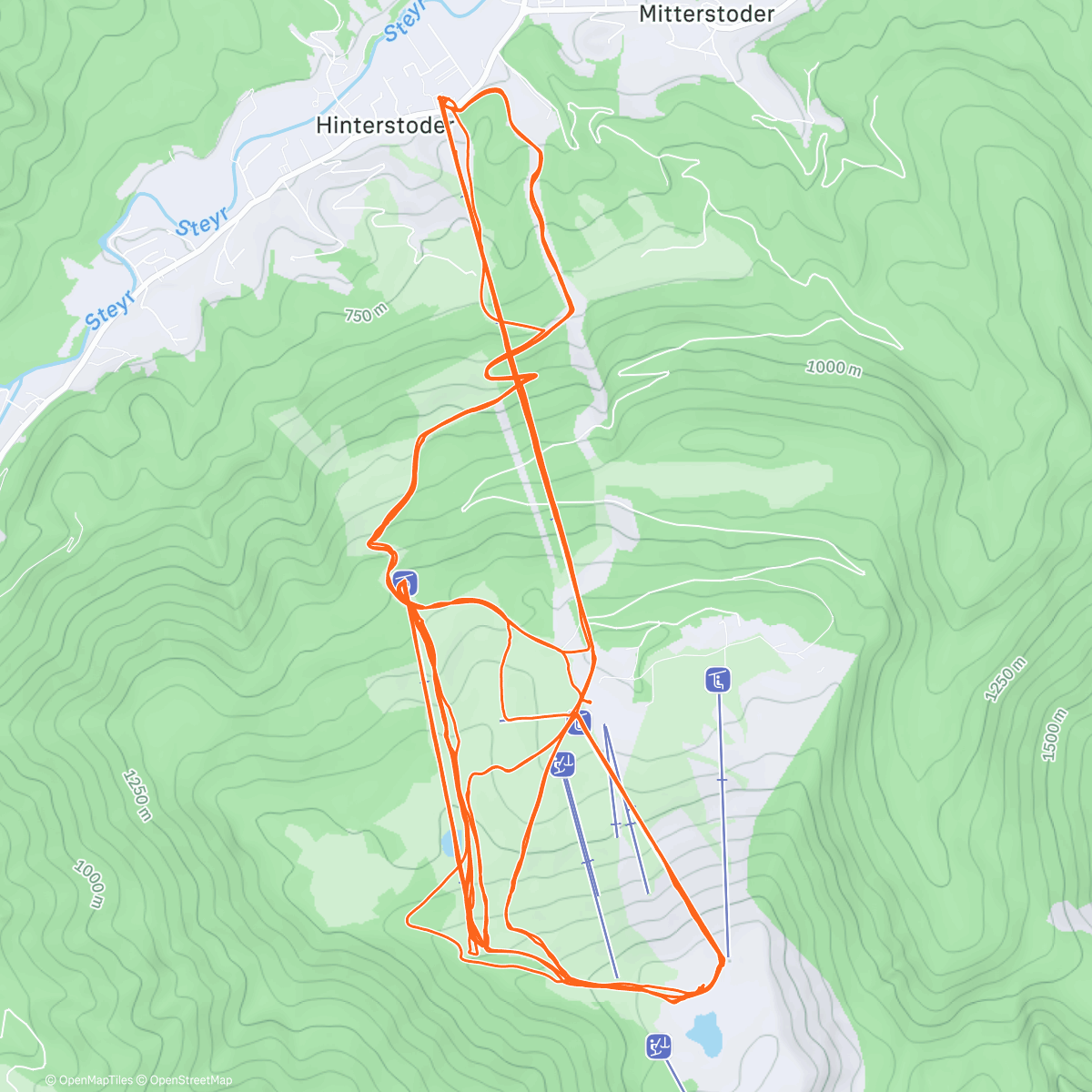 Карта физической активности (Hinterstoder day #2)