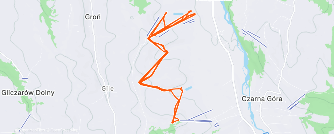 Map of the activity, Morning Snowboard