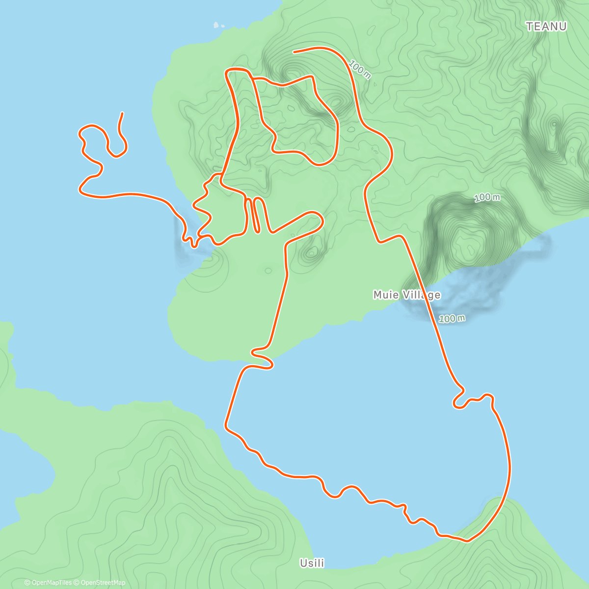 Map of the activity, Zwift - Tair Dringfa Fechan in Watopia