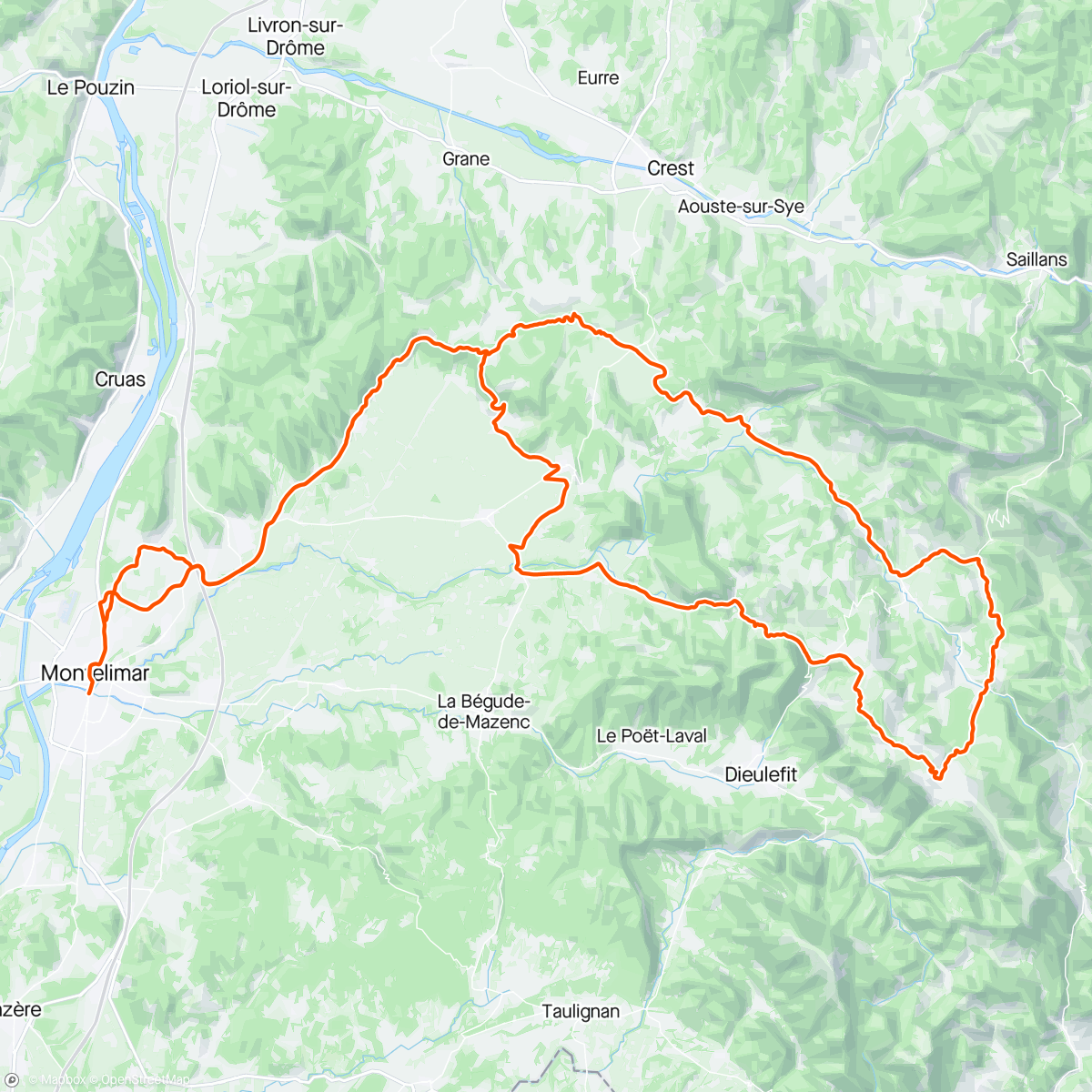 Map of the activity, La Corima Race 🚴🏁(TOUR Gobik 120 km/1500 Höhenmeter🏆