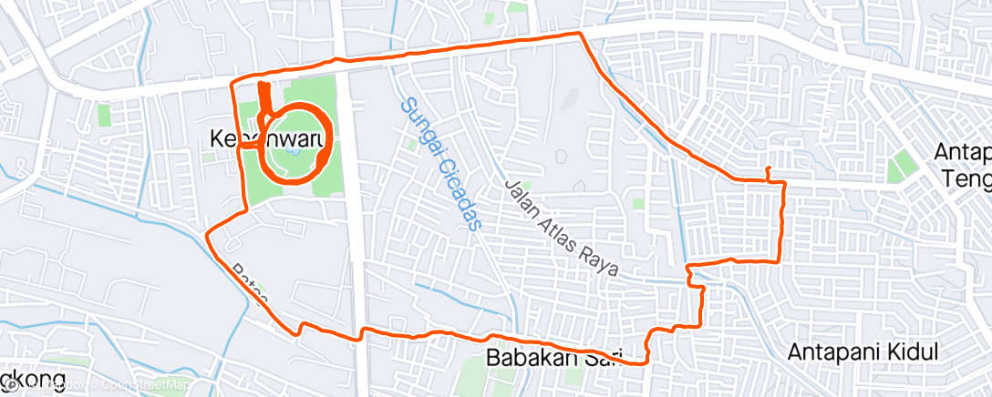 Map of the activity, SetoRun Long Run 🏃🏻‍♂️💦