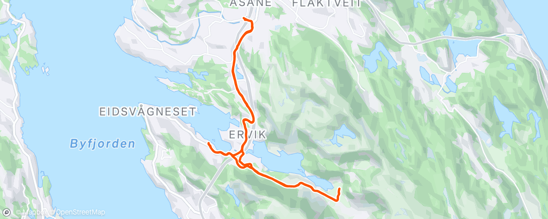 Peta aktivitas, Afternoon Run