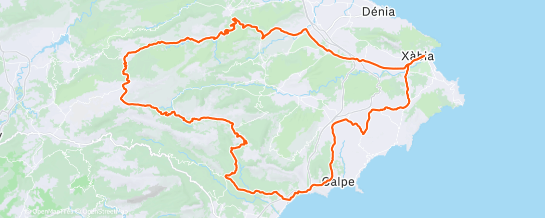 Map of the activity, Morning Ride