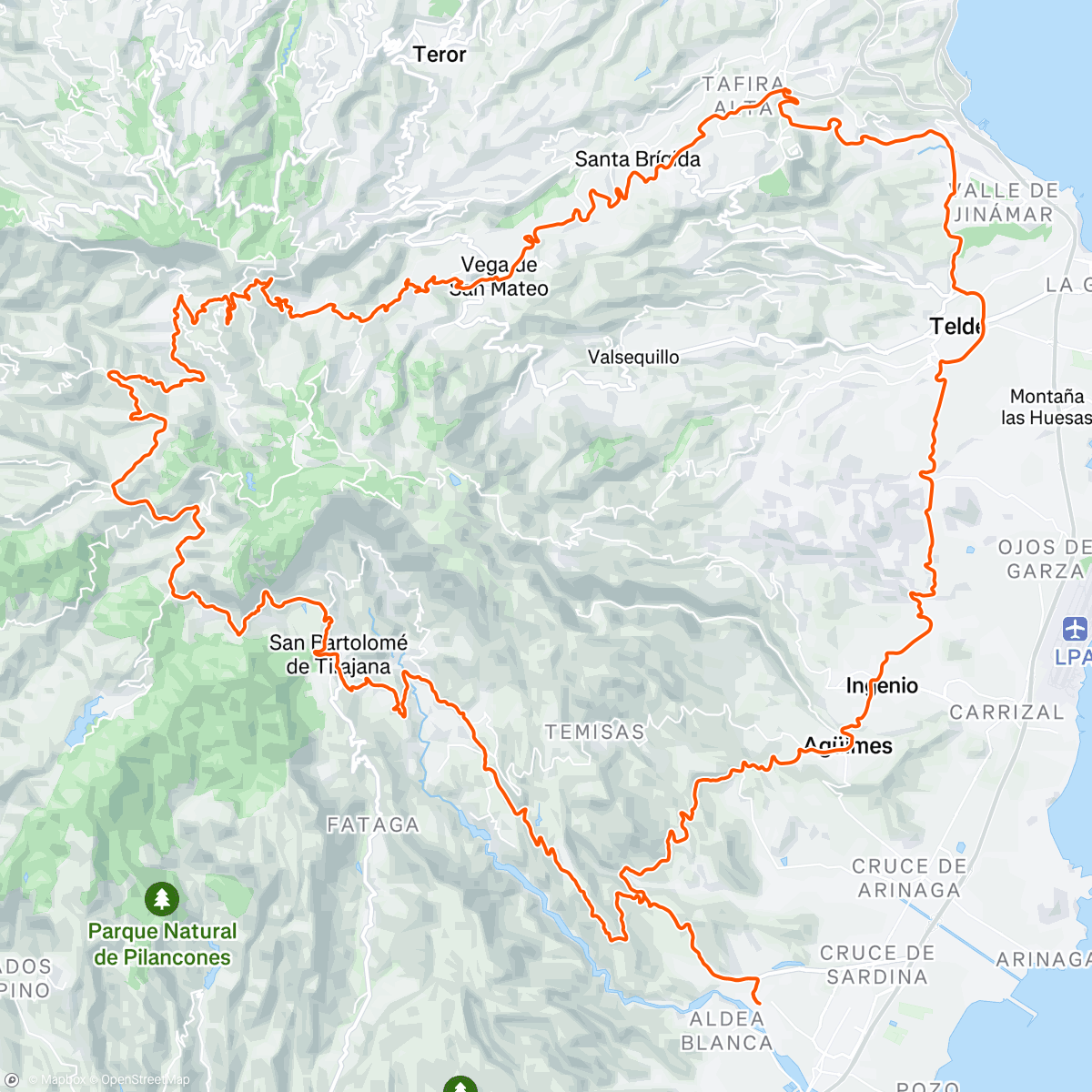 Mappa dell'attività Agréable, la première sortie vélo dehors de 2026, avec les 40 degrés de gagnés en une demi-journée ✈️