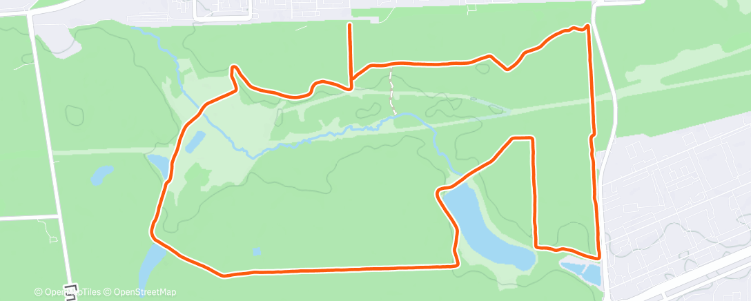 Map of the activity, Утренний забег