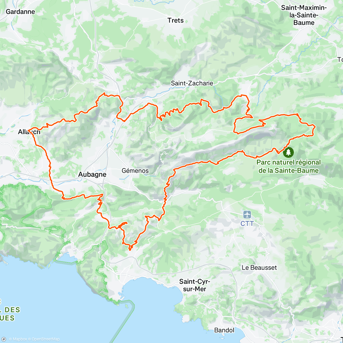 Map of the activity, Massilia trilogy