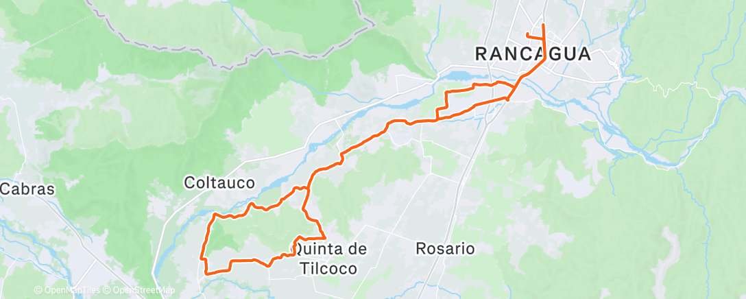 Map of the activity, Morning Ride