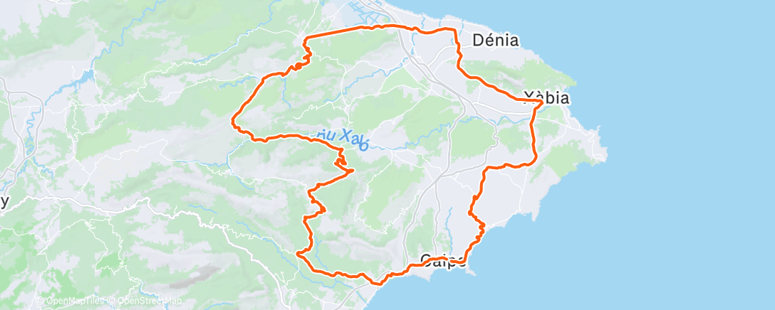 Mapa de la actividad (Morning Ride)