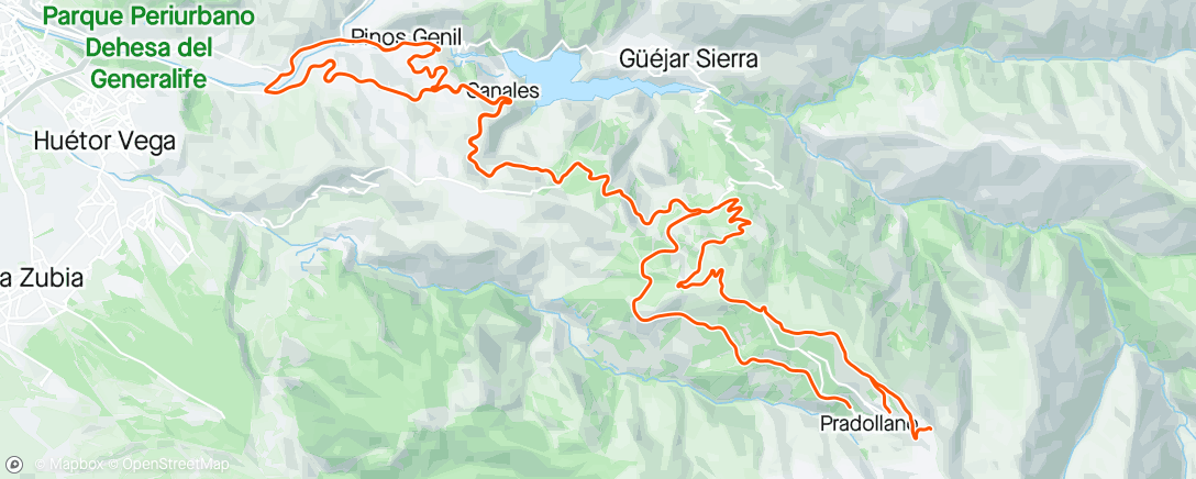 Map of the activity, Sierra Dia 19