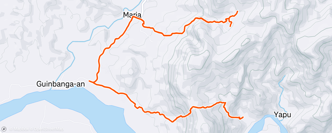 Map of the activity, Morning Trail Run