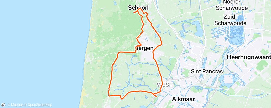 Map of the activity, Morning Ride