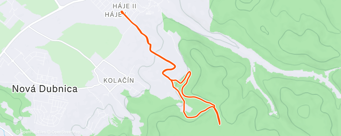 Map of the activity, Morning trail run ☃️