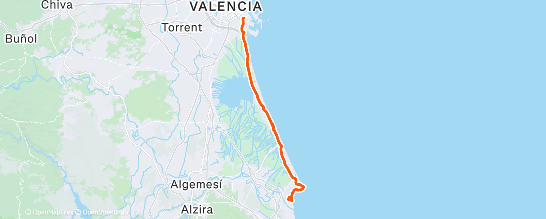 Map of the activity, Volviendo a las andadas..🚴‍♀️