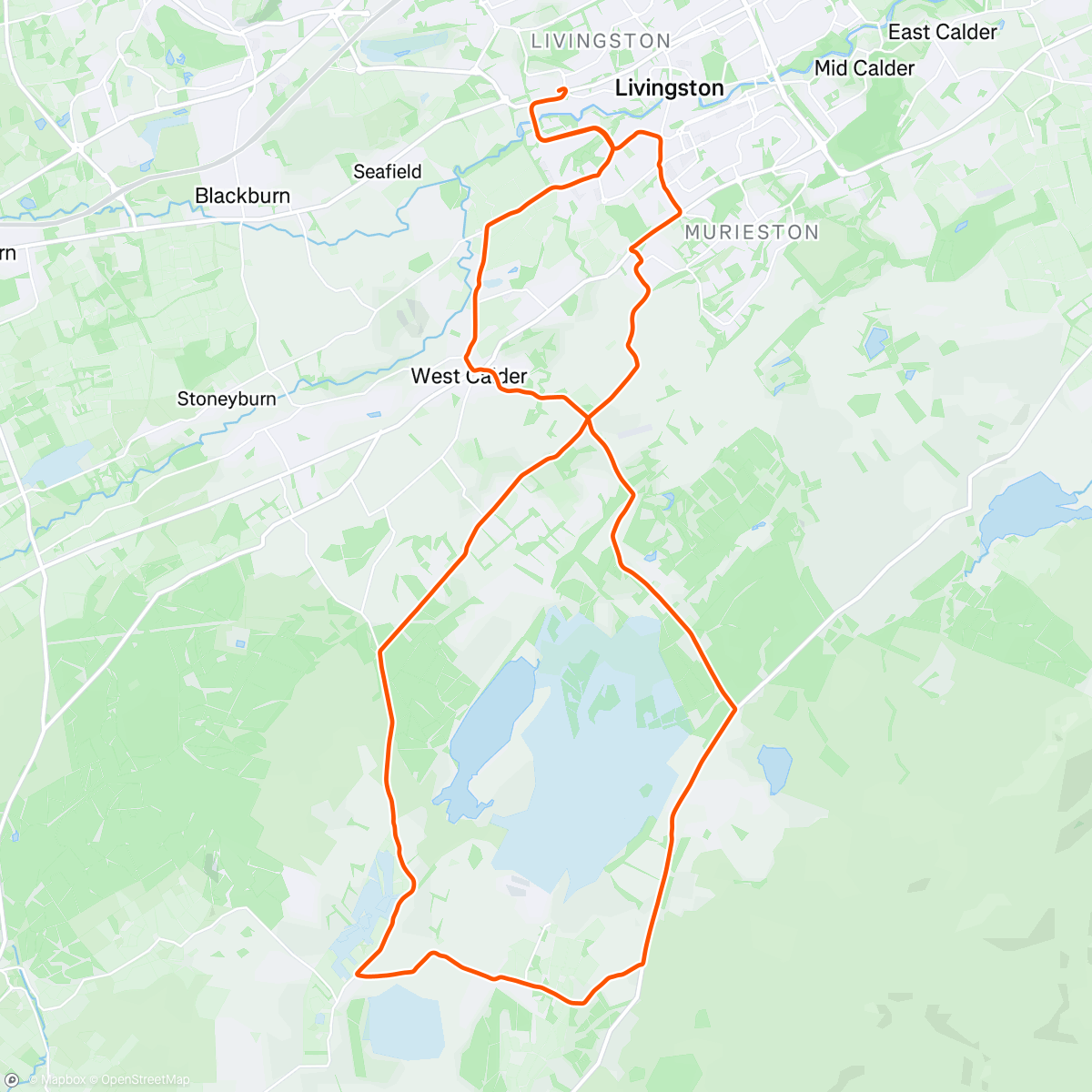 Map of the activity, Afternoon Ride
