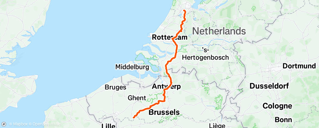 Map of the activity, BRM 600 Maarkedal 2/2