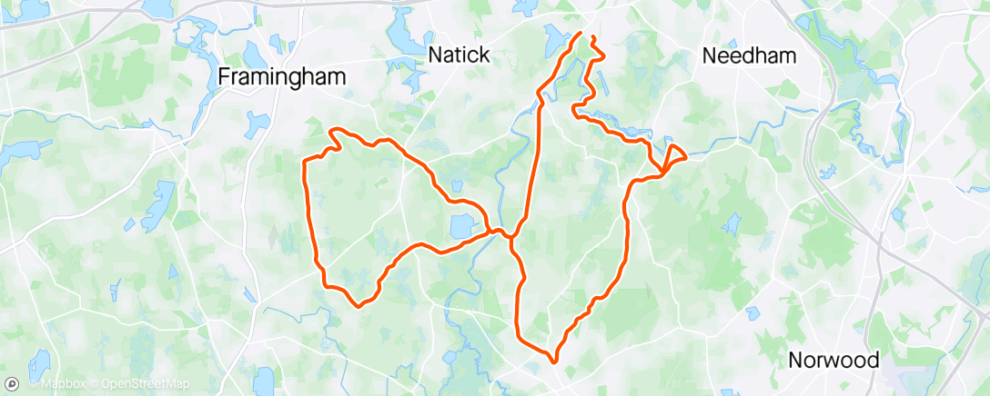 Map of the activity, Rode the heavy bike with fenders, but also I’m comically out of shape and it’s a little upsetting