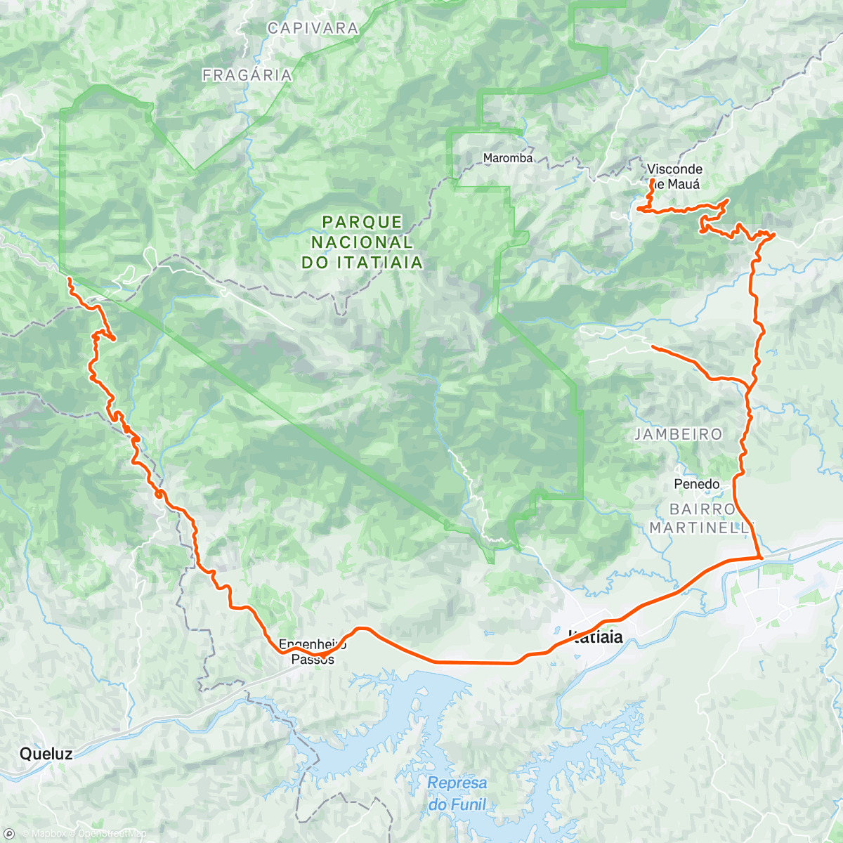 Map of the activity, Day 15 - Solo Camp