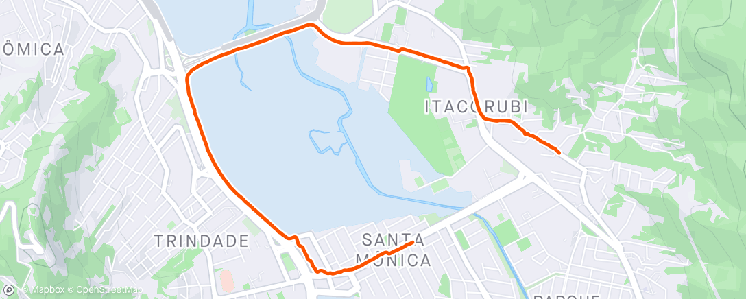 「Caminhada matinal」活動的地圖