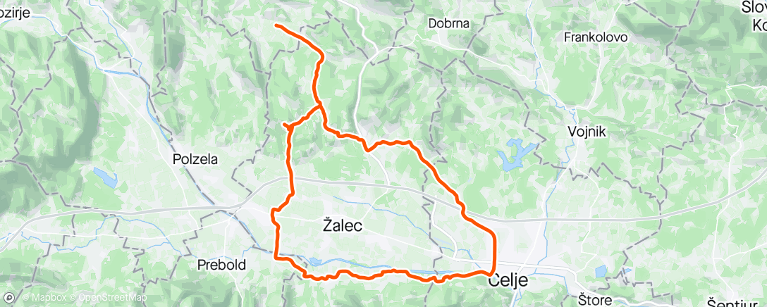 Map of the activity, Celje