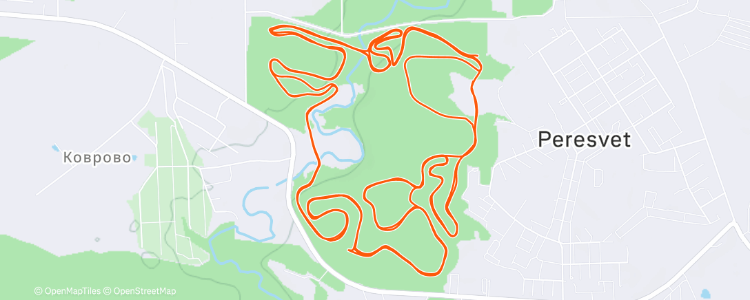 Map of the activity, Северный лыжный заезд (после обеда)