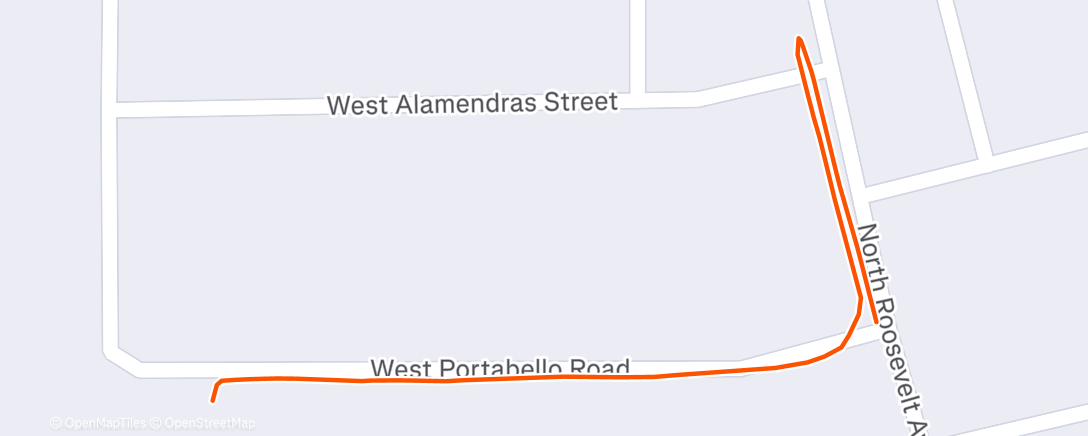 Map of the activity, Morning Walk