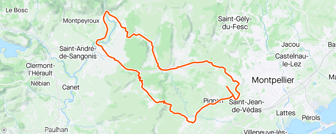 Map of the activity, Morning Ride avec Benoit