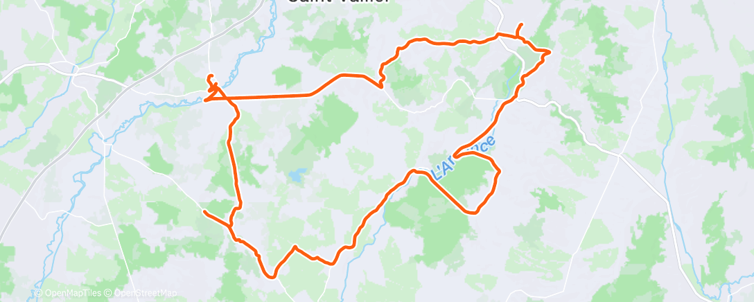 Map of the activity, Mt St Vincent