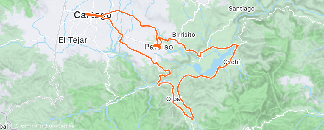 Map of the activity, Morning Ride