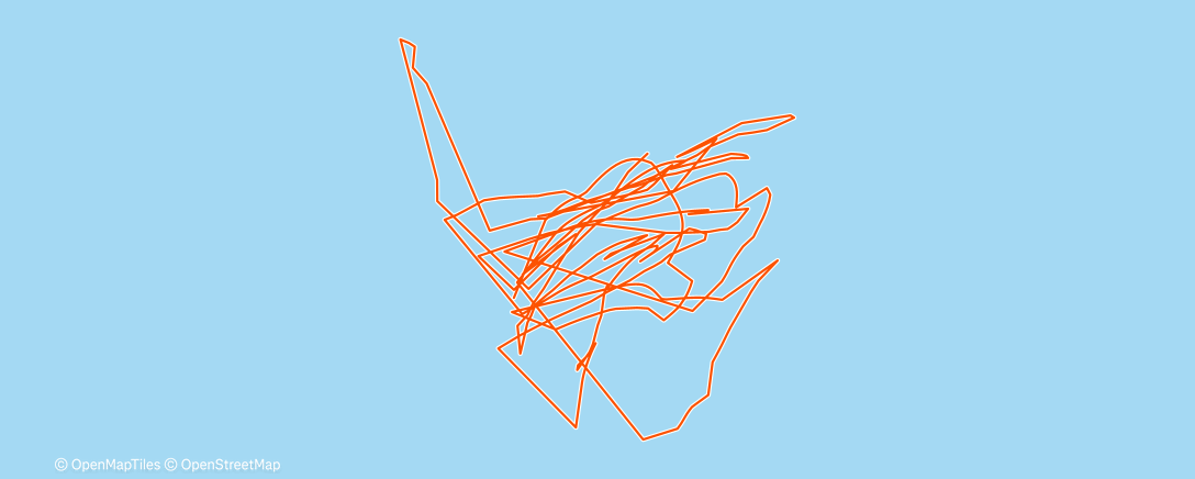 Map of the activity, I had a lot of misconceptions about swimming