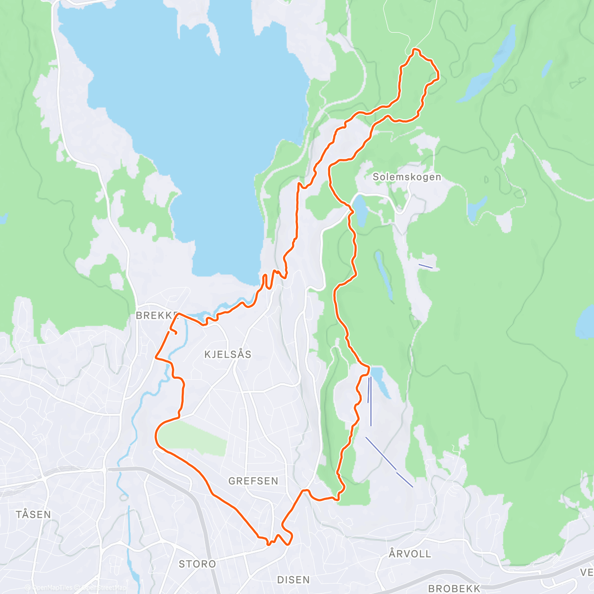 Mappa dell'attività Stirsdag med afterrun 🍕