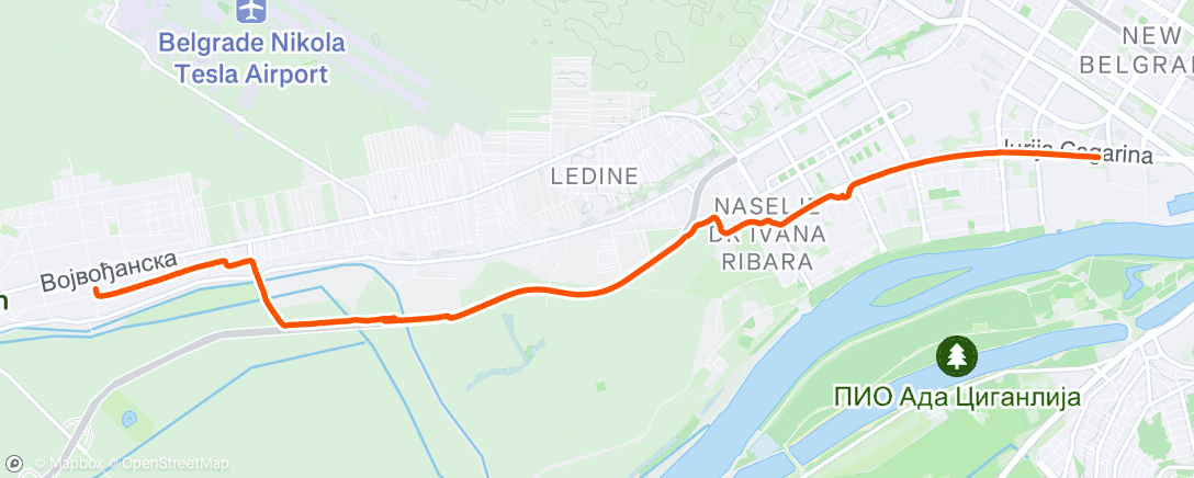 Map of the activity, Morning Activity