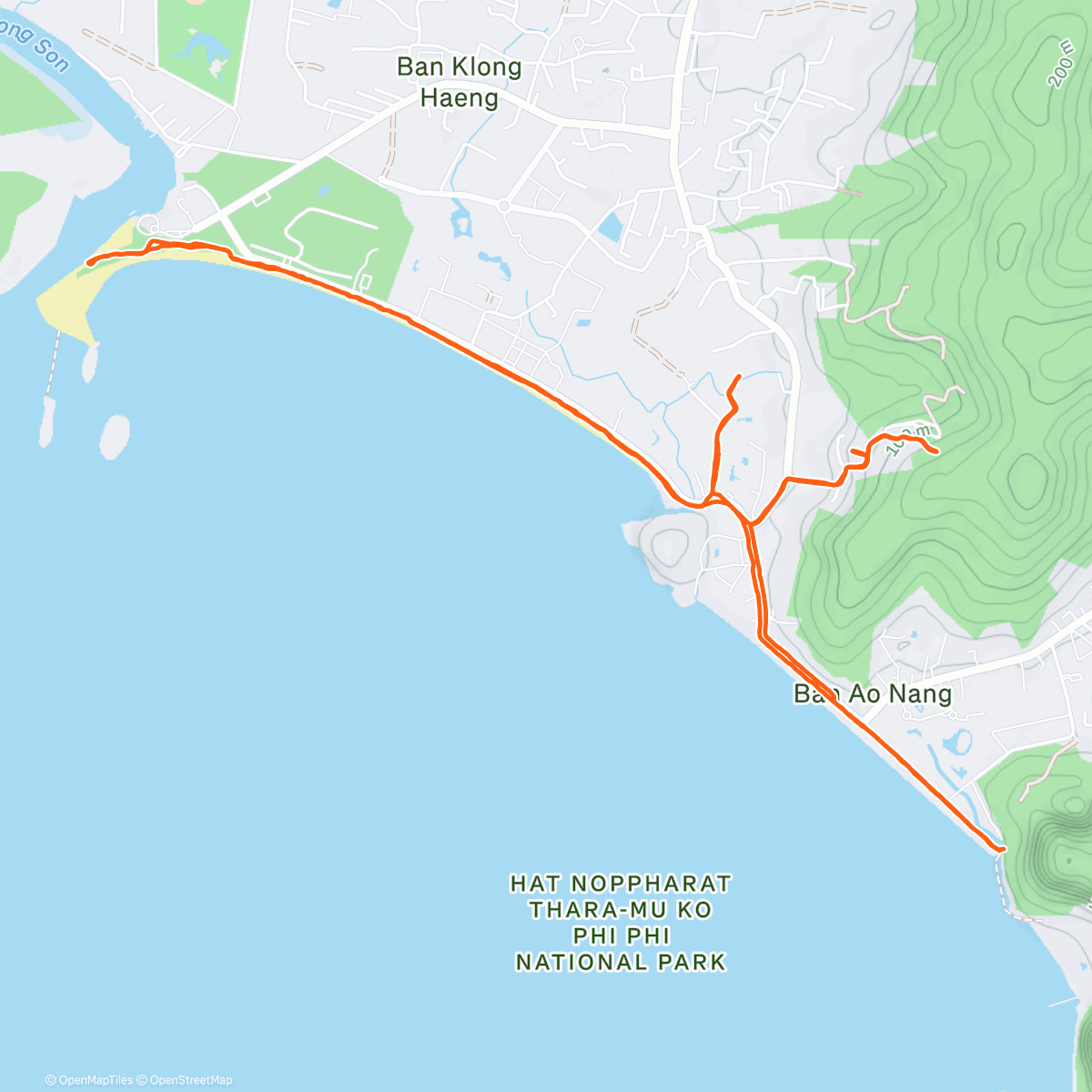 Map of the activity, Skokk með Þóri og hlabb með Söru hluta af leiðinni