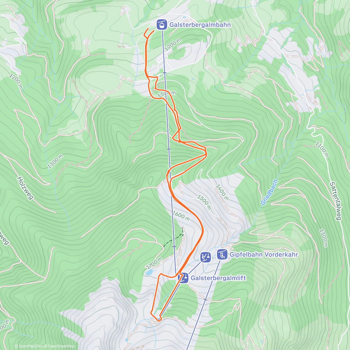 Map of the activity, Schladming Piste skitour