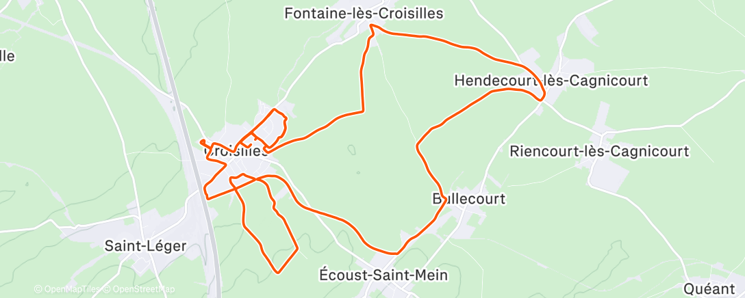 Карта физической активности (rhume run with my deer 🦌🌞 - 100KCOOLDOWN part 3 - 75/100)