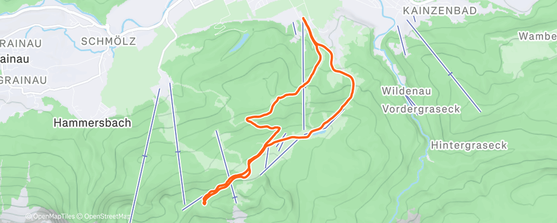 Map of the activity, Skitour am Morgen