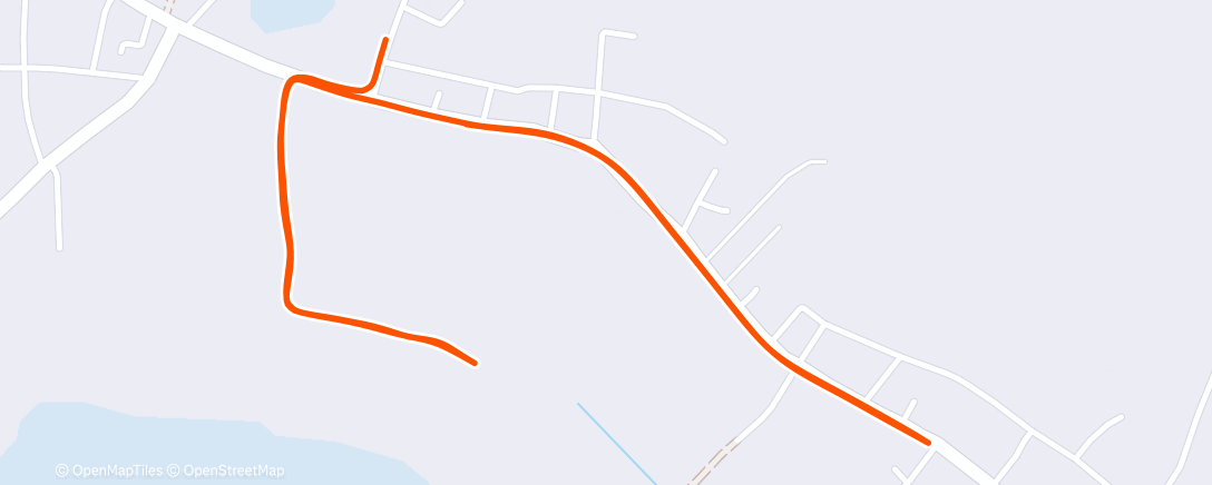 Map of the activity, Afternoon Run