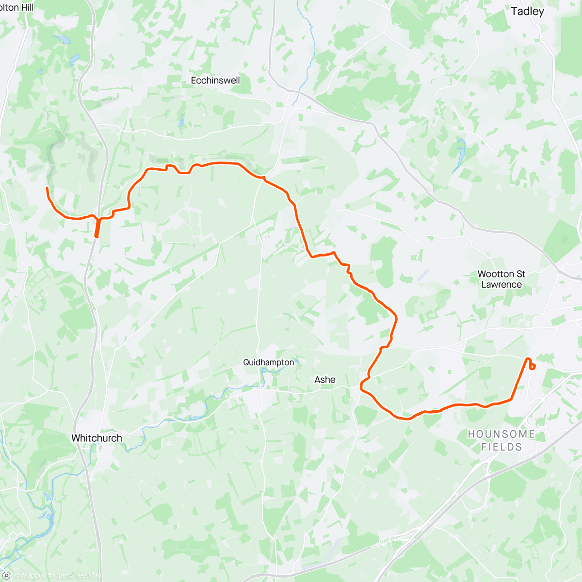 Map of the activity, Warm Wayfarers Walk