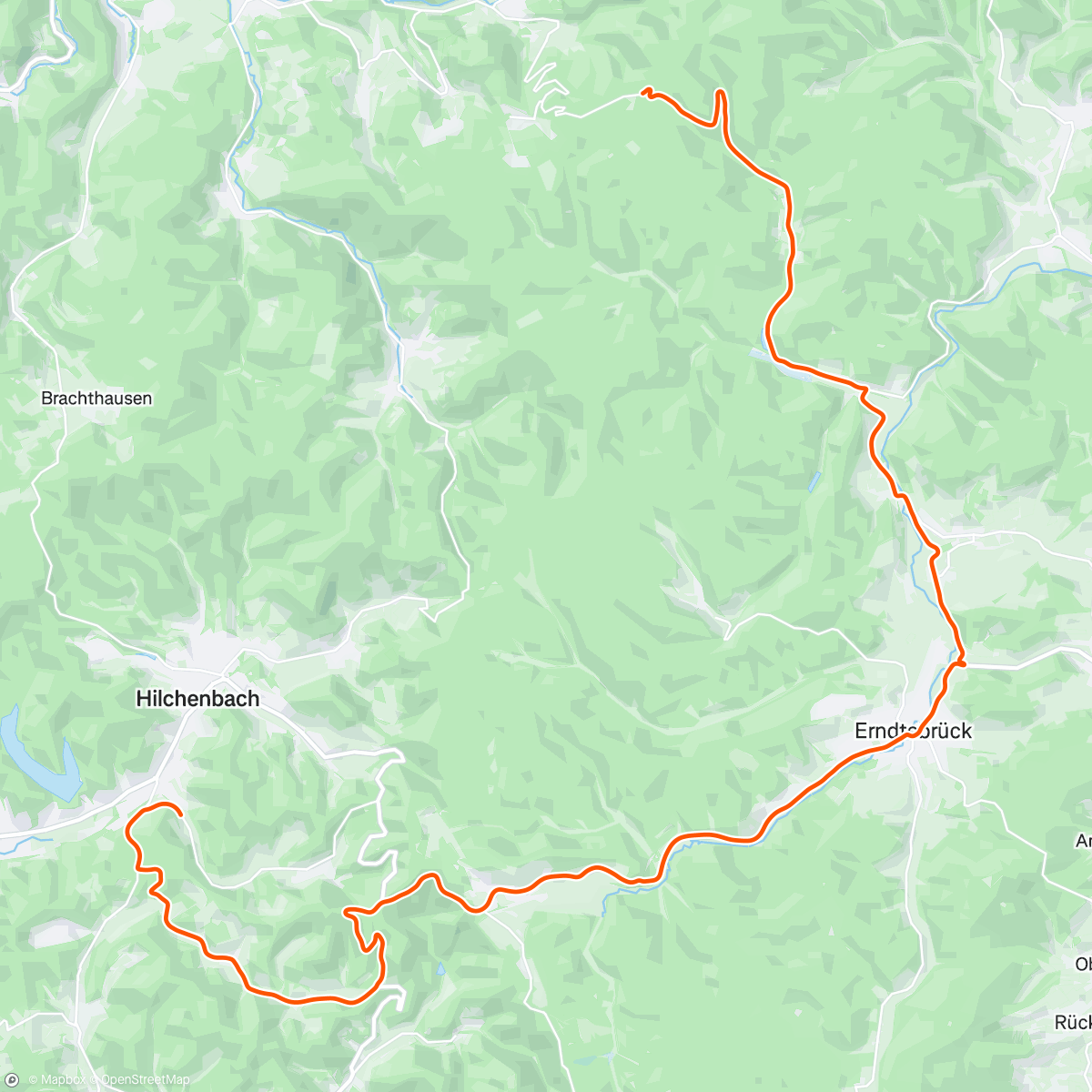 Map of the activity, ROUVY - Winter Hilchenbach | Germany