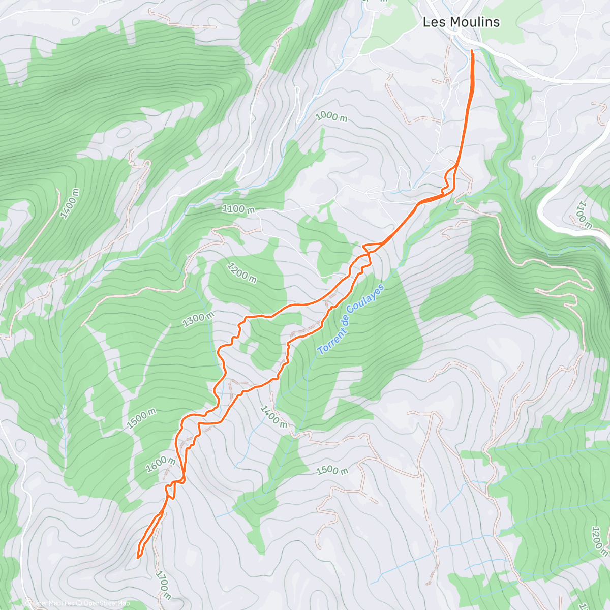 Map of the activity, SDR Monts Chevreuils