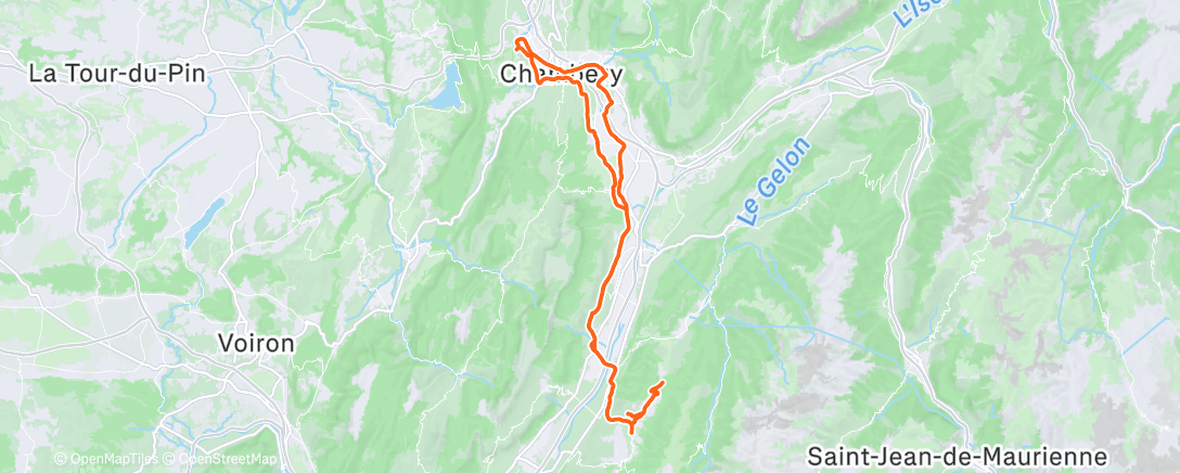 Mappa dell'attività Morning Ride