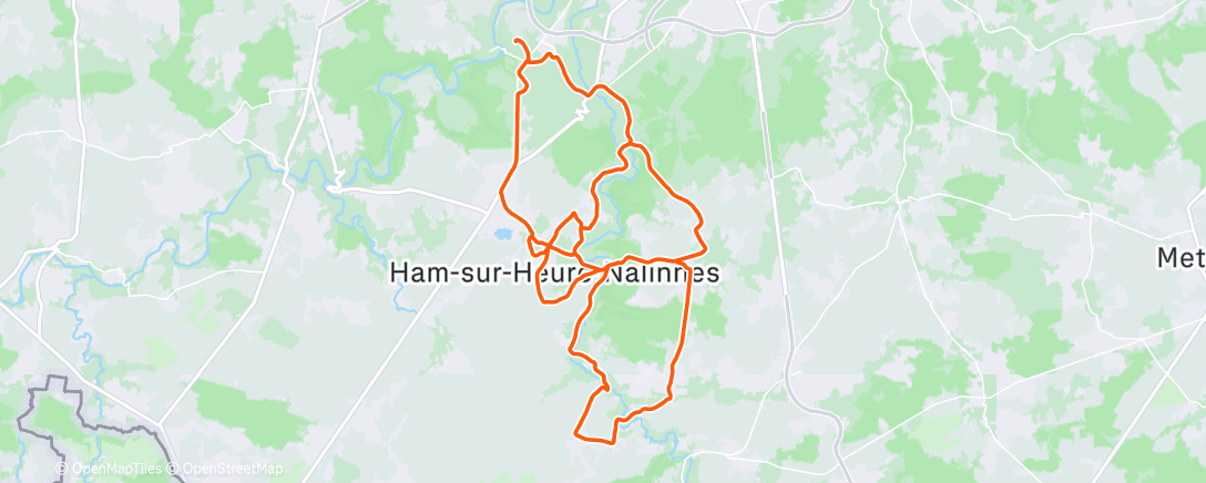 Map of the activity, Sortie vélo dans l'après-midi