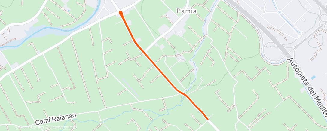 Map of the activity, Lunch Ride