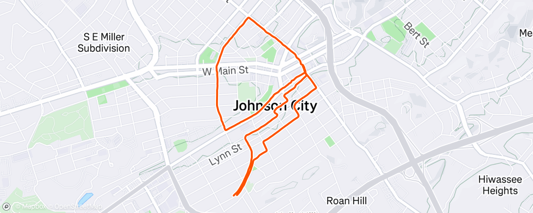 Map of the activity, Group run/walk 12