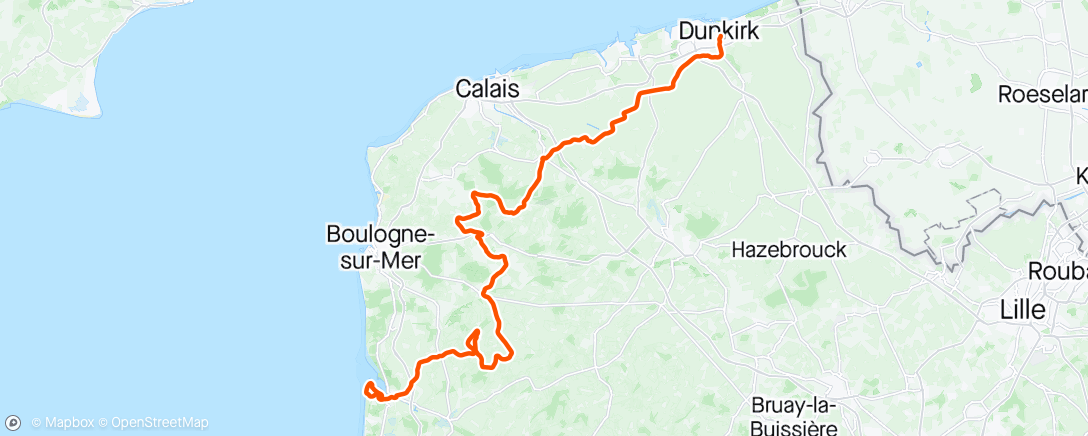 Map of the activity, Donkerque stage 1