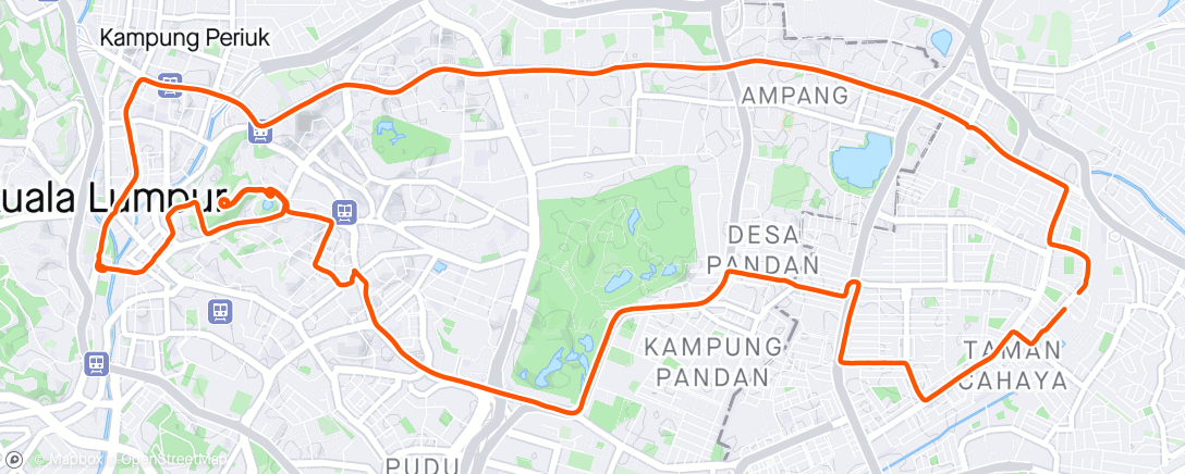 Map of the activity, Morning Ride