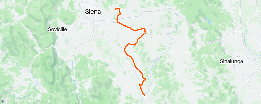Map of the activity, ROUVY - Group Ride: Buonconvento to Siena | Italy