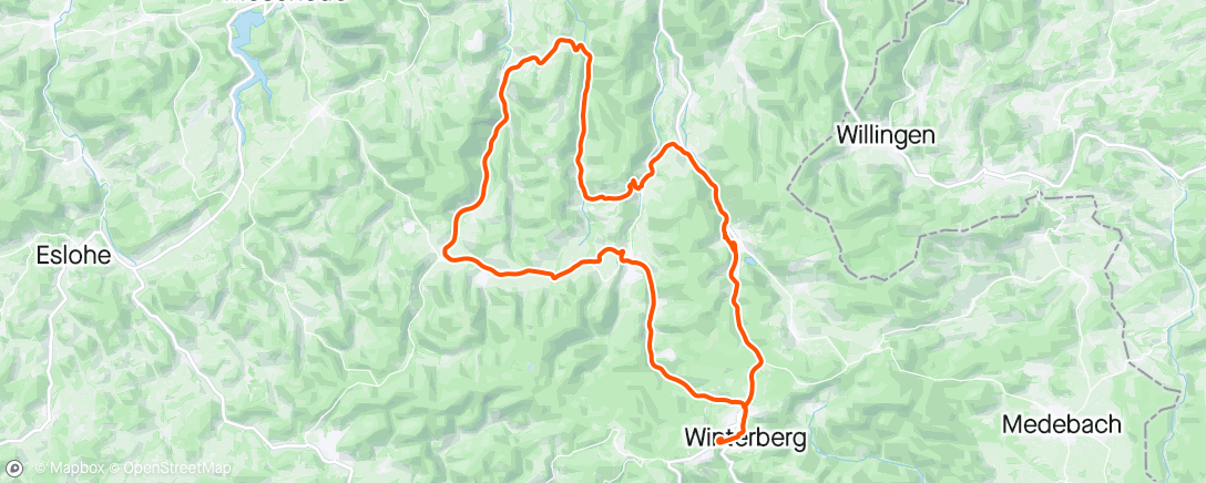 Map of the activity, CTC Winterberg dag 3