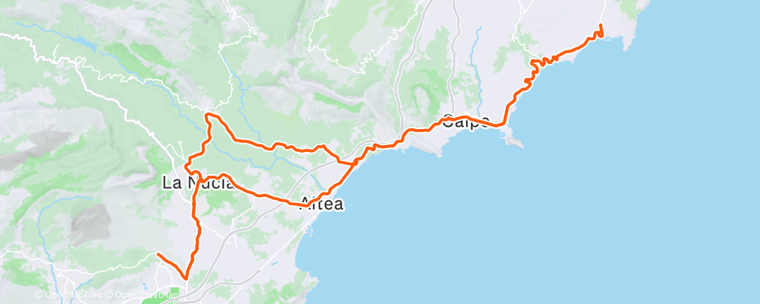 Map of the activity, Coastal cruise with Vas and Morgan. Team Novo Nordisk 2026, here we come!